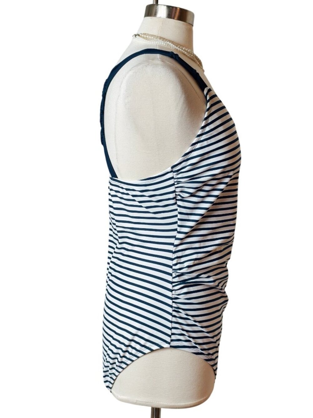 Kona Sol Womens XL Swimsuit One-Piece Slimming Ruched Shelf Bra Bathing Suit - Picture 4 of 8